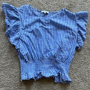 Madewell ruffle sleeve tank